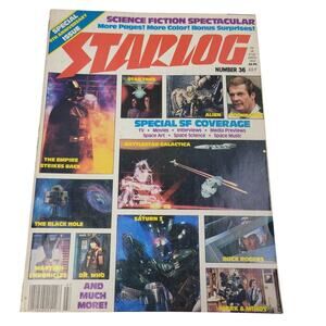 Vintage July 1980 Starlog The Magazine of the Future #36 4th Anniversary Edition